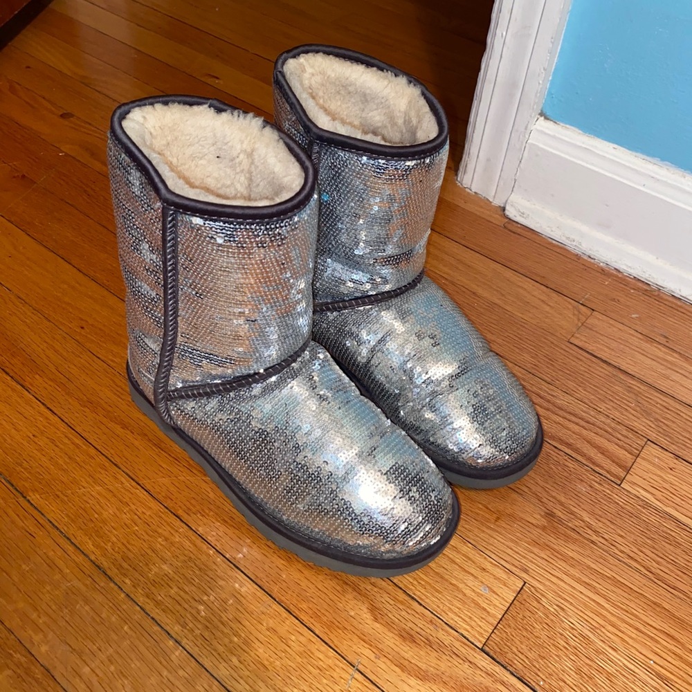 UGG Sparkle Boots Lightly Worn!